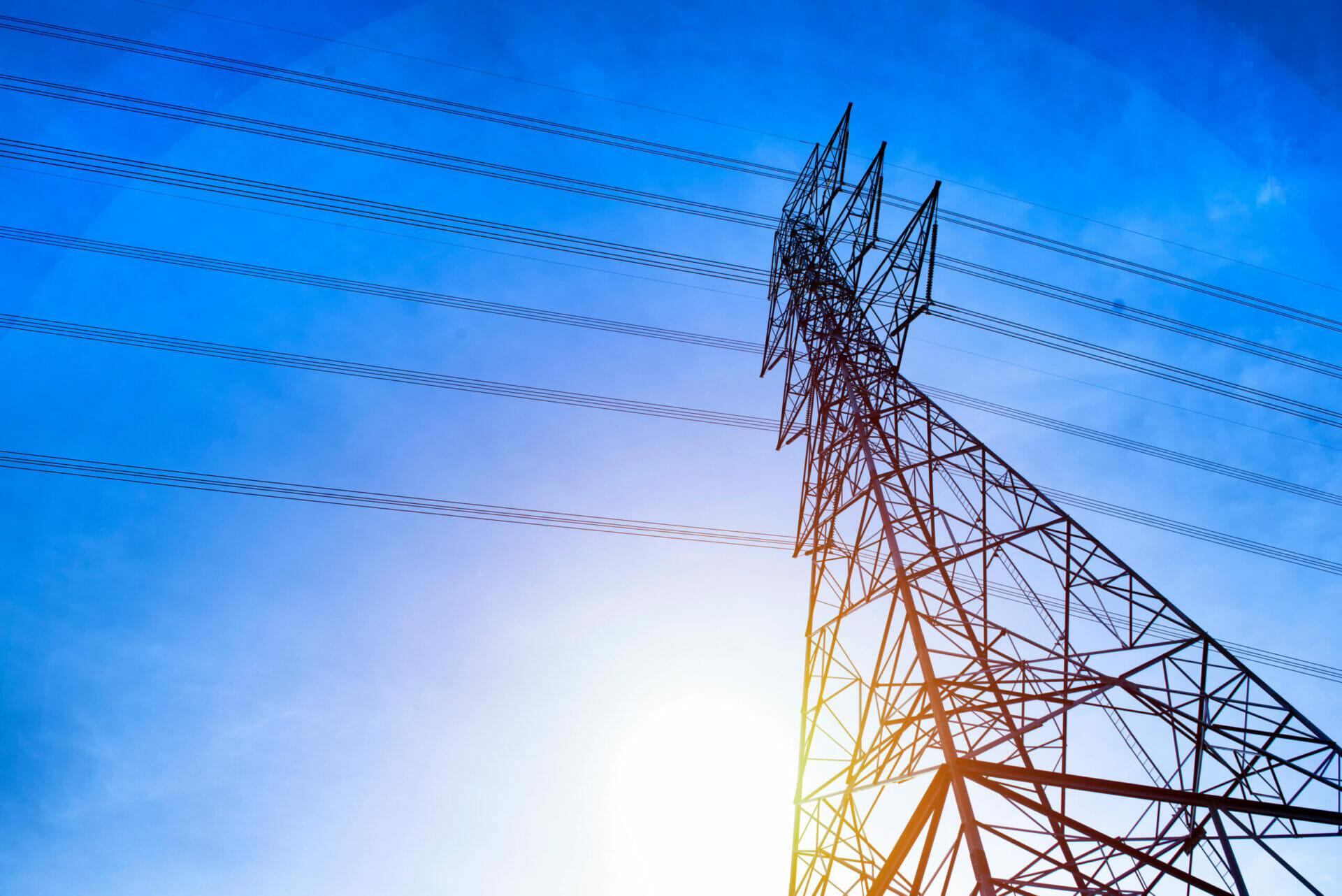 High voltage tower sky High voltage tower sky