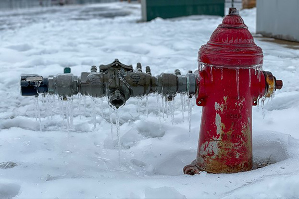 Result of Texas Storm Frozen Hydrant