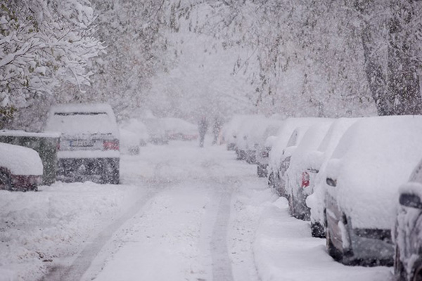 Texas Storm Crisis Image of Winter Frozen Cars