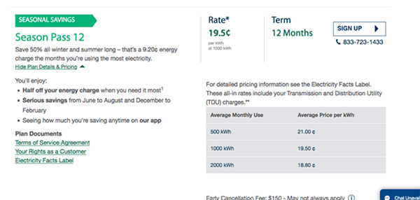 Season Pass 12 TXU Plan