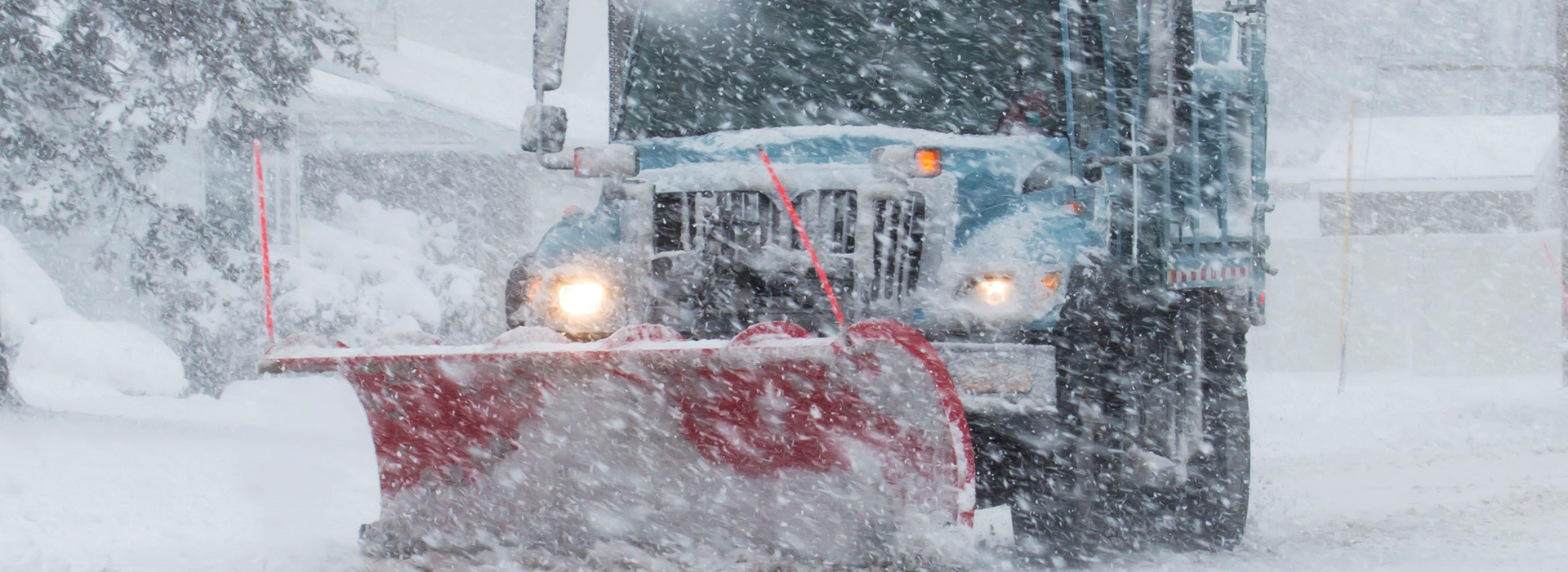 Texas Winter Storm Truck Plows Streets