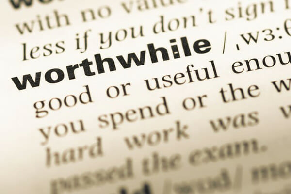 Worthwhile Text Illustration