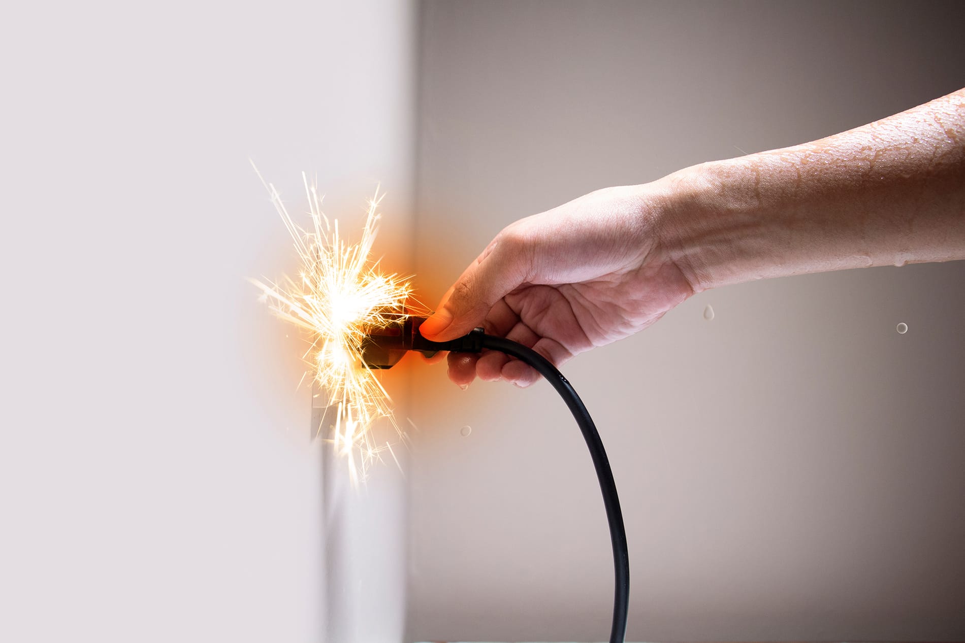 Electric Shock Illustration Sparks Emit