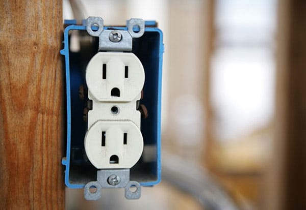 Residential Electrical Code Requirements Electric Plug Closeup